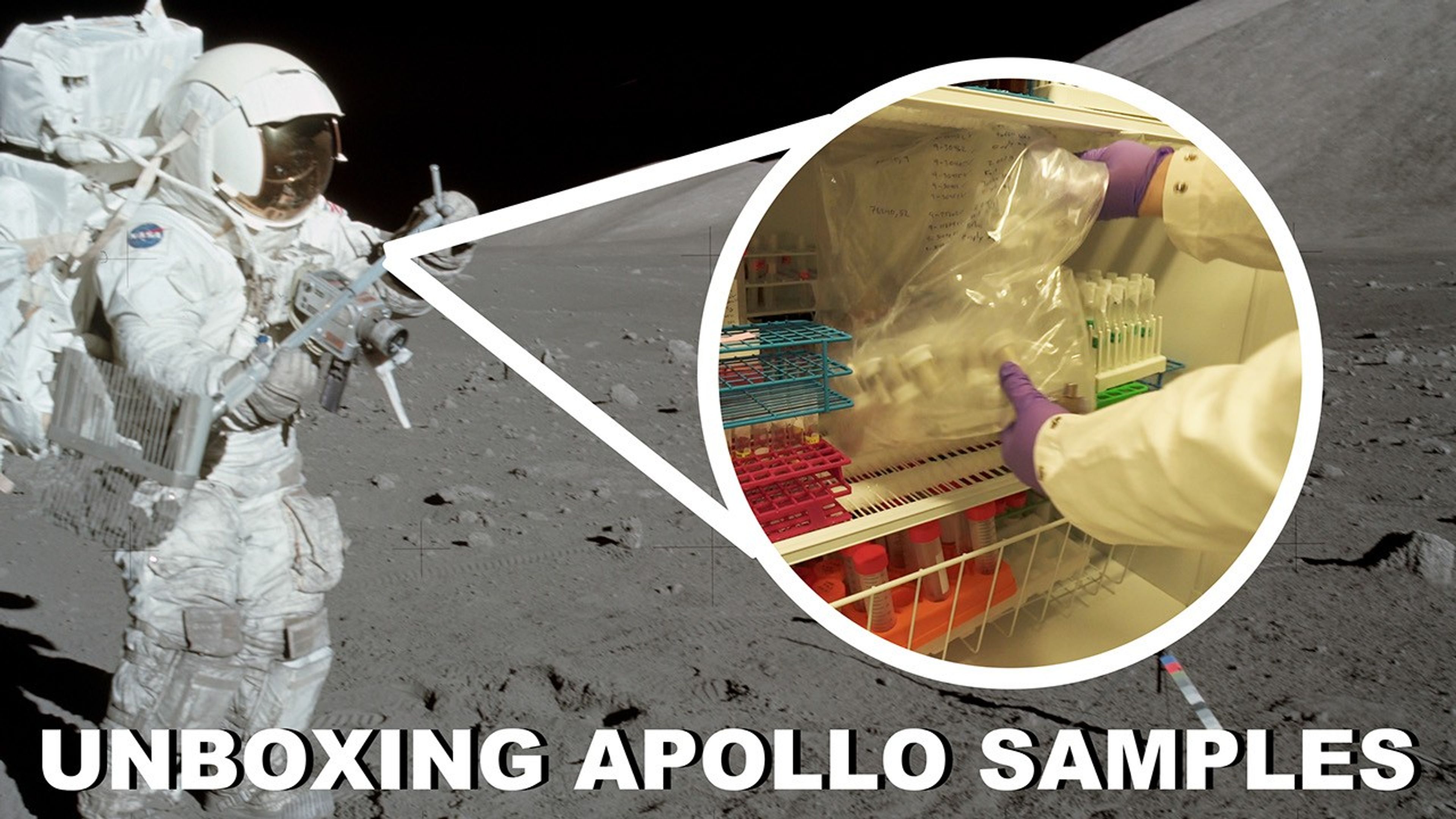 Unboxing Apollo samples at NASA Goddard Space Flight Center in Greenbelt, Maryland.Music is "Acid Test" by Anders Johan Greger Lewen and "Secret Hours" by Magnum Opus of Universal Production Music.