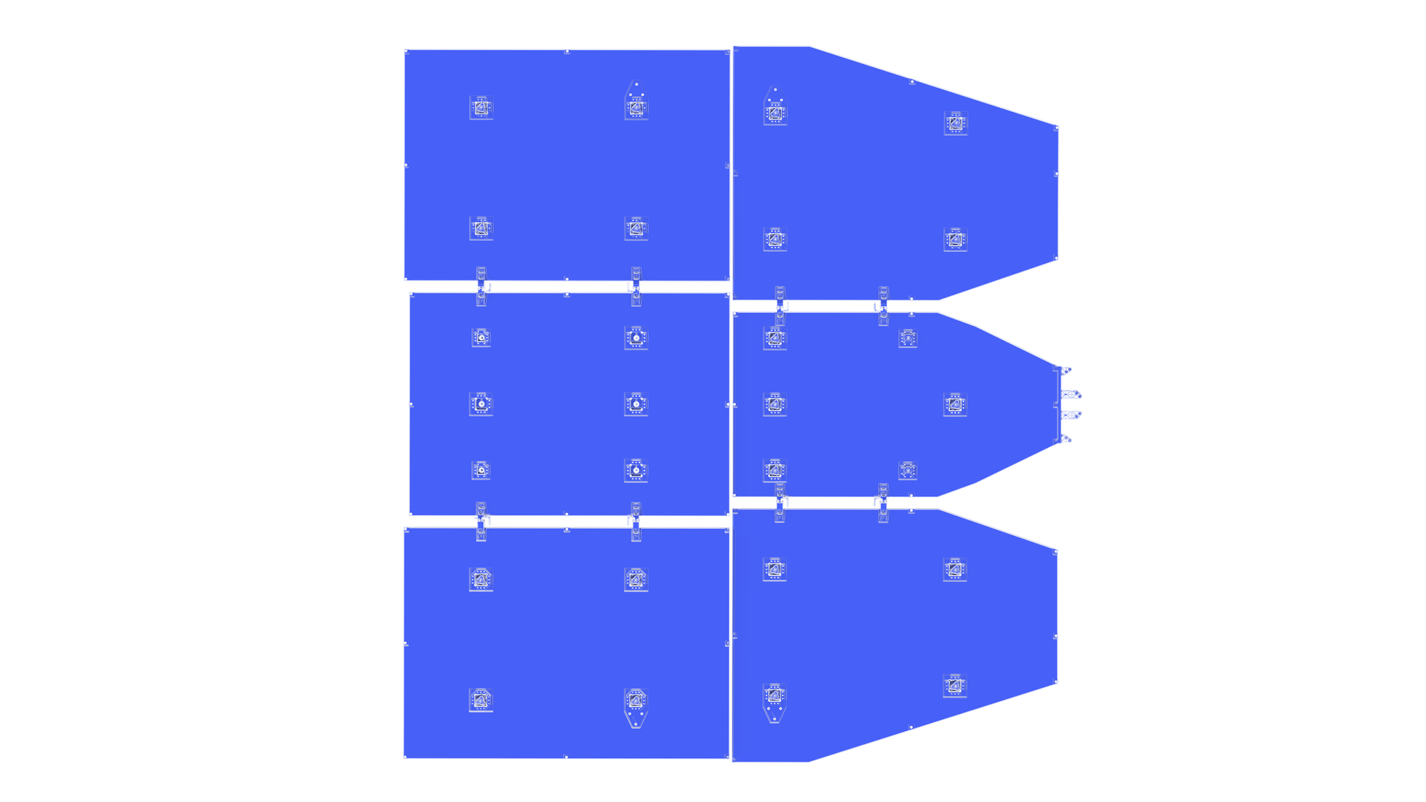Solar array Sunshield (SASS) on the Roman Space Telescope. Highlighted version available under "Download Options"