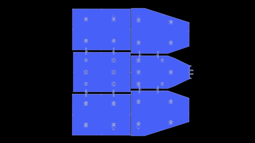 Solar array Sunshield (SASS) on the Roman Space Telescope. Highlighted version available under "Download Options"