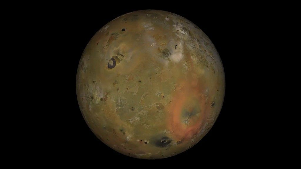 Io a moon of Jupiter in motion