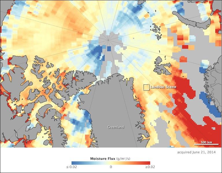 NASA Earth Observatory images by Jesse Allen, using AIRS data provided by Linette Boisvert (NASA/GSFC), and Landsat data from the U.S. Geological Survey.