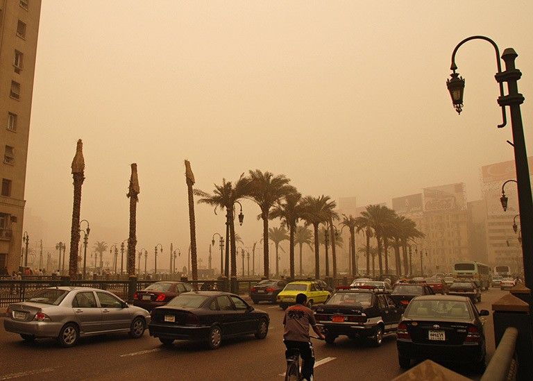 Human carbon dioxide emissions from fossil fuel burning and other sources have been mapped from OCO-2's global dataset. Credit: World Bank/Kim Eun Yeul.