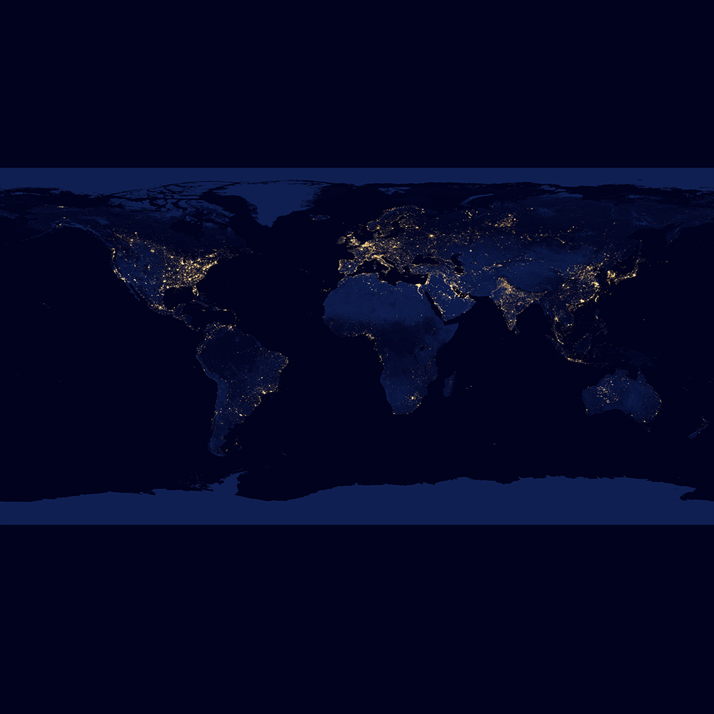Night lights, big cities