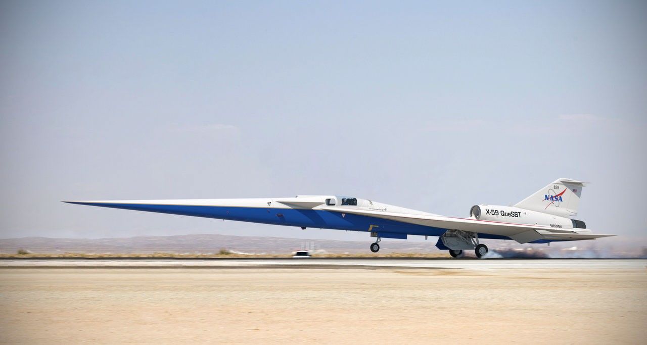 X-59 Plane Illustration