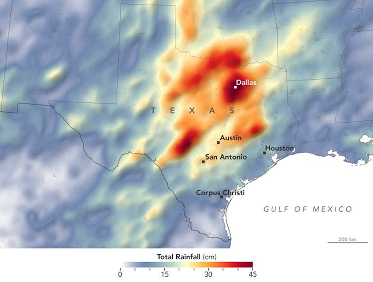 second wettest texas october