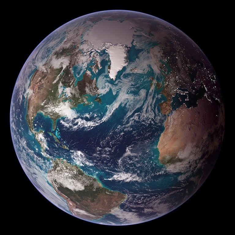 Image of Earth taken from space.