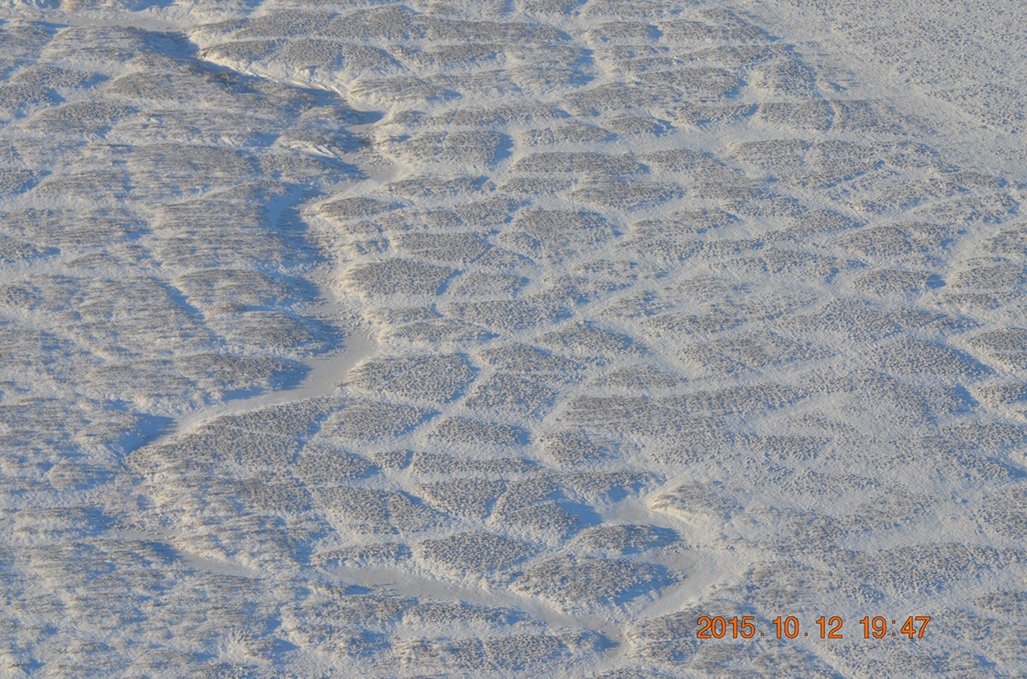 Snow-covered permafrost