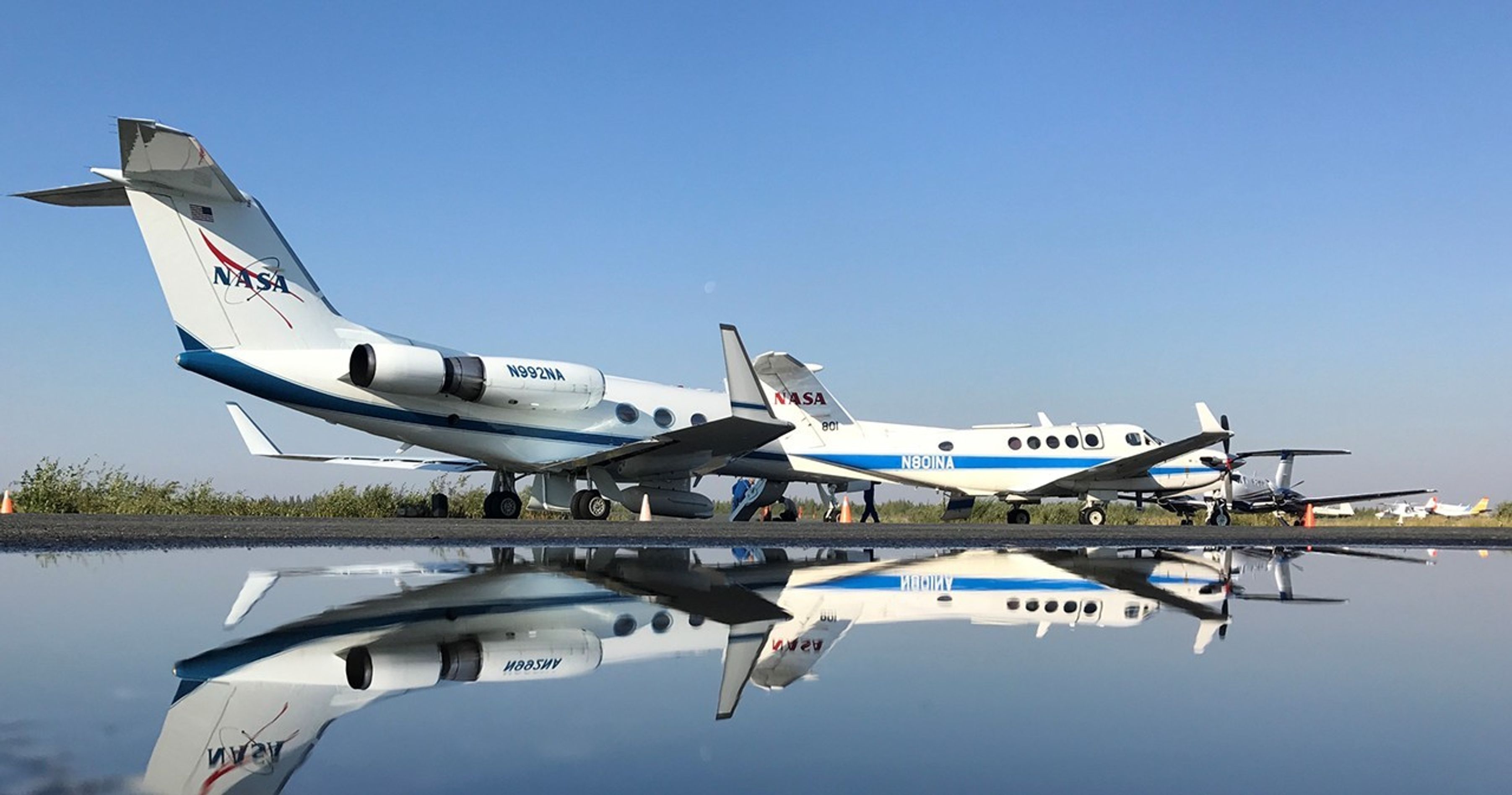 A trio of NASA aircraft used in the ABoVE field campaign