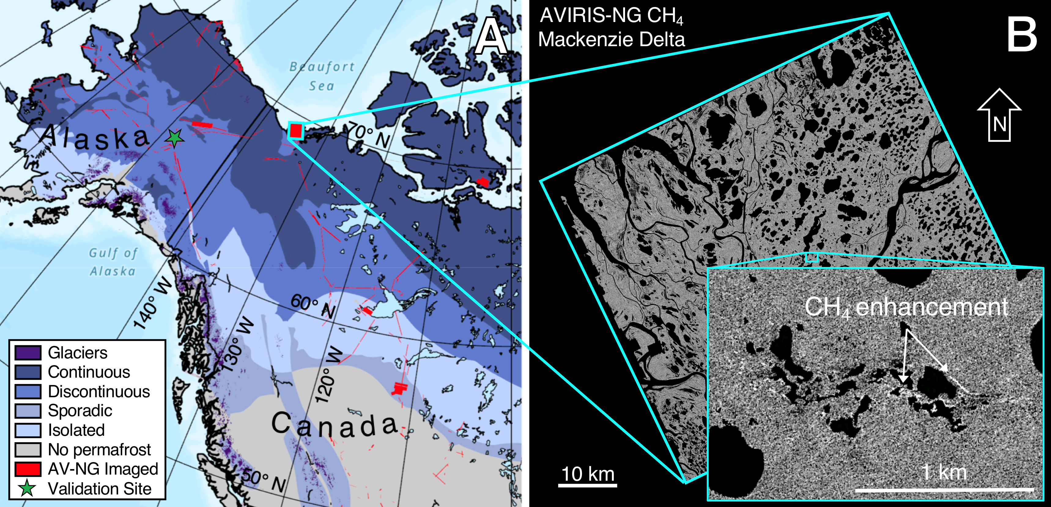 AVIRIS‐NG ABoVE survey and a regional mapping example