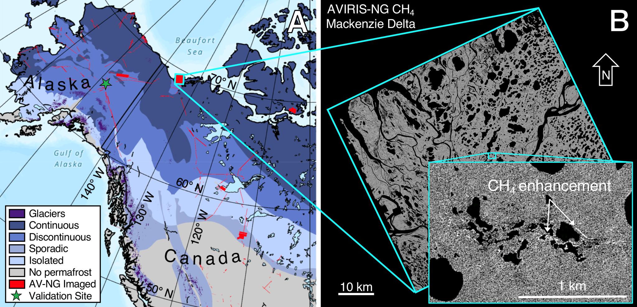 AVIRIS‐NG ABoVE survey and a regional mapping example