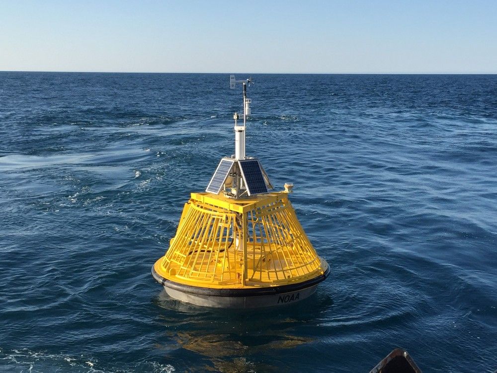 A NOAA National Data Buoy Center buoy