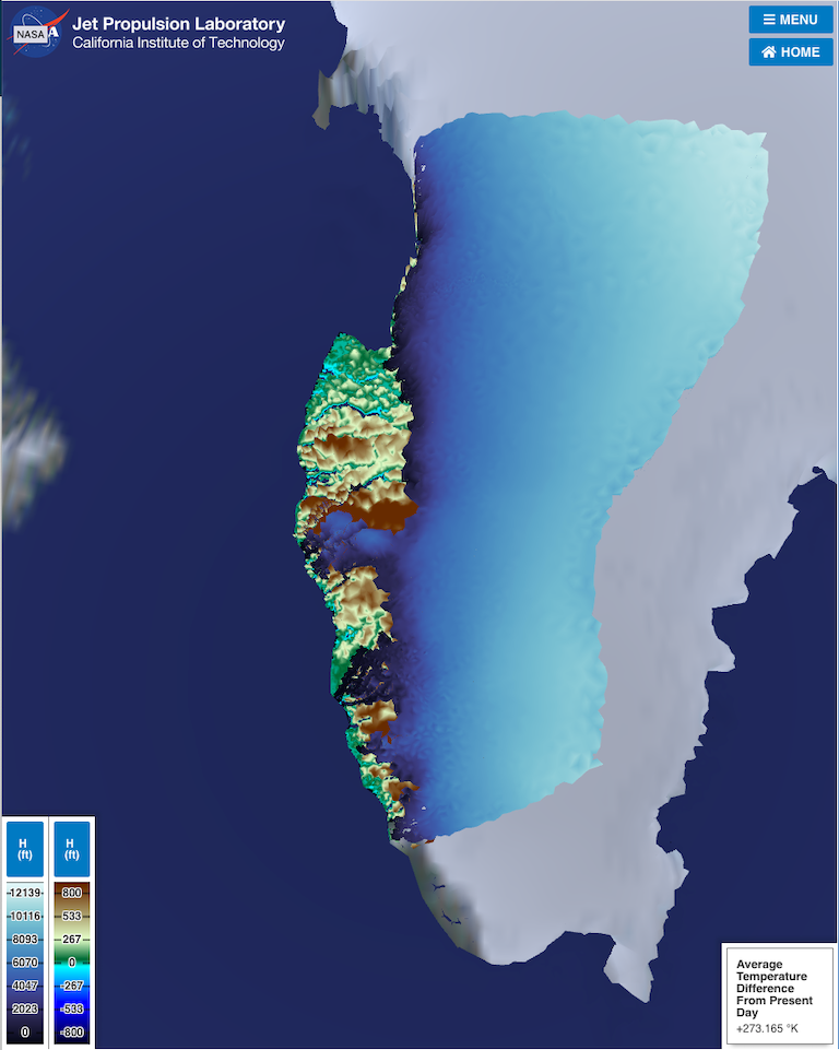 Screen shot from Greenland simulation