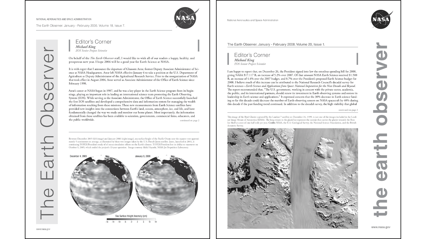 Earth Observer Covers 5-6