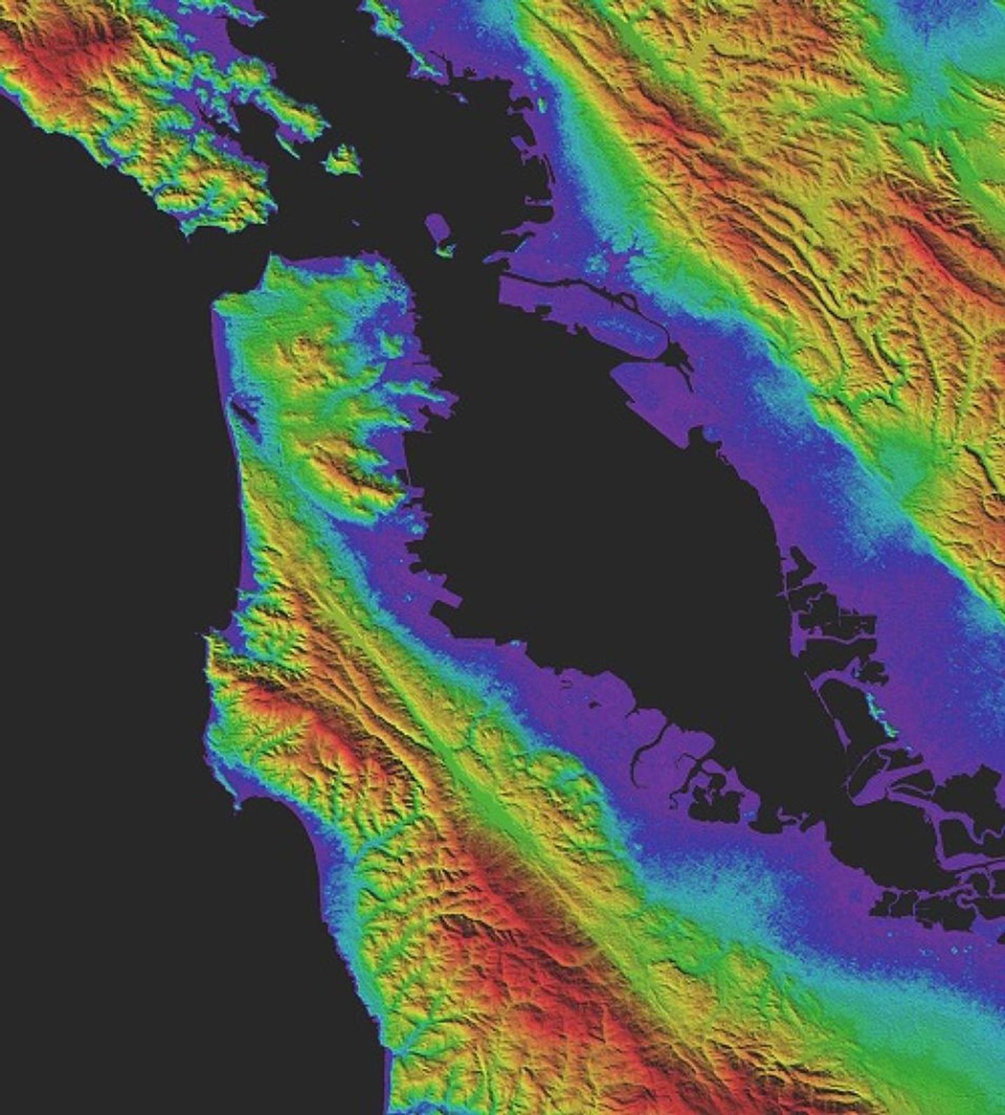 ASTER map of San Francisco