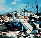 Aftermath of Hurricane Andrew.