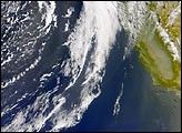 Asian dust over California.
