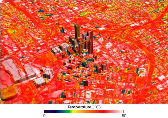 Urban heat island in Atlanta, May 11-12, 1997.
