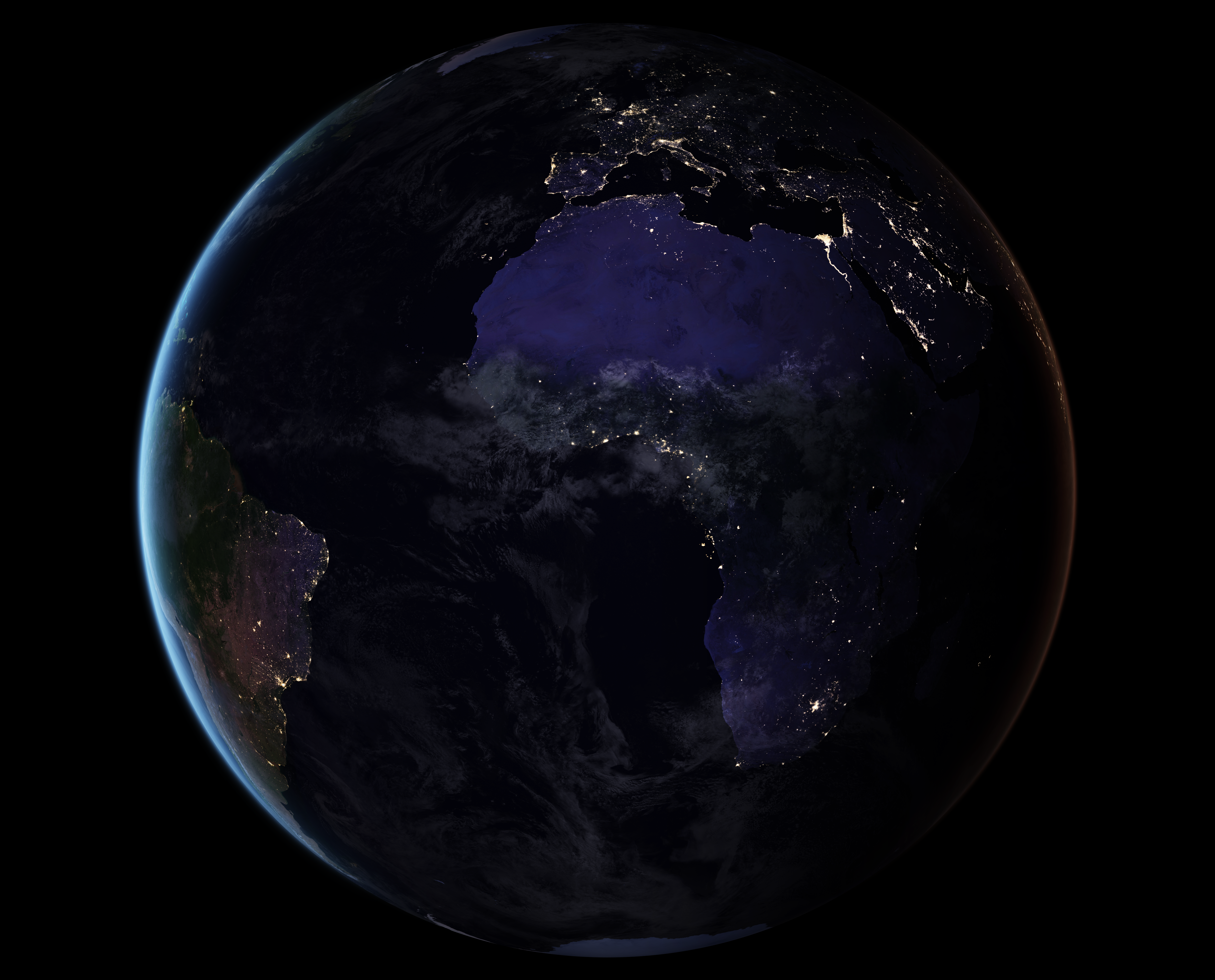 Earth at Night, Africa and Europe