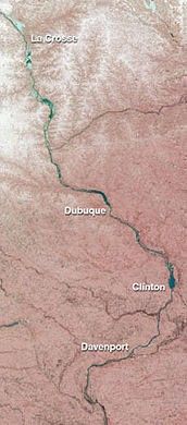 Mississippi River in March 2001
