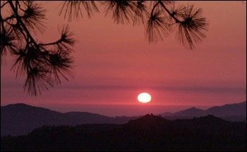 Photograph of sunset.