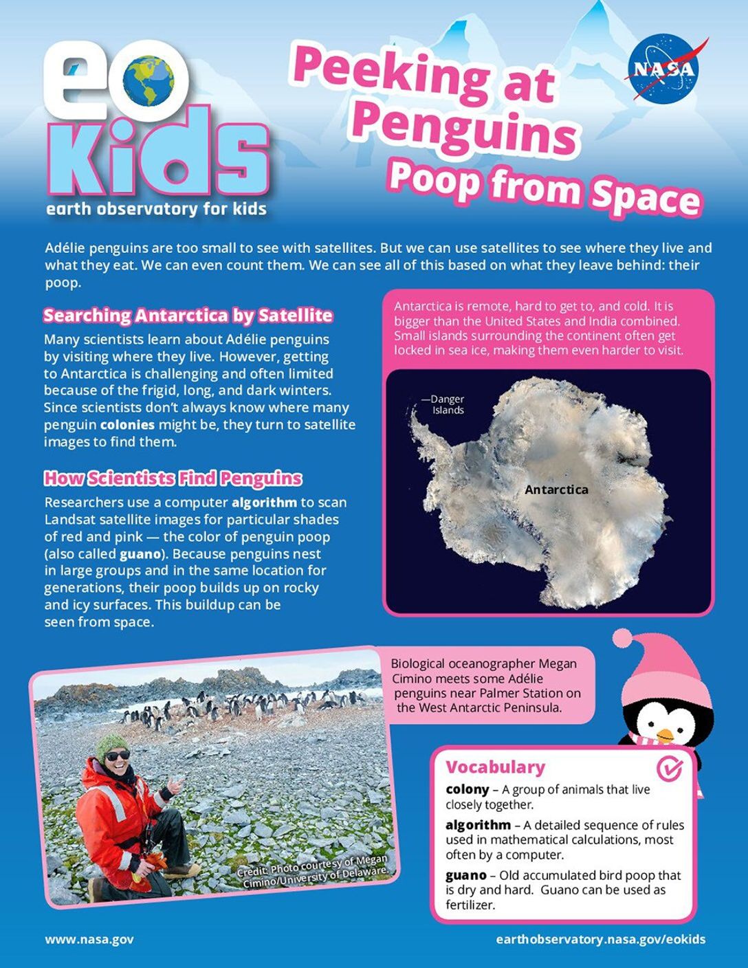 EO Kids - Peeking at Penguins: Poop from Space