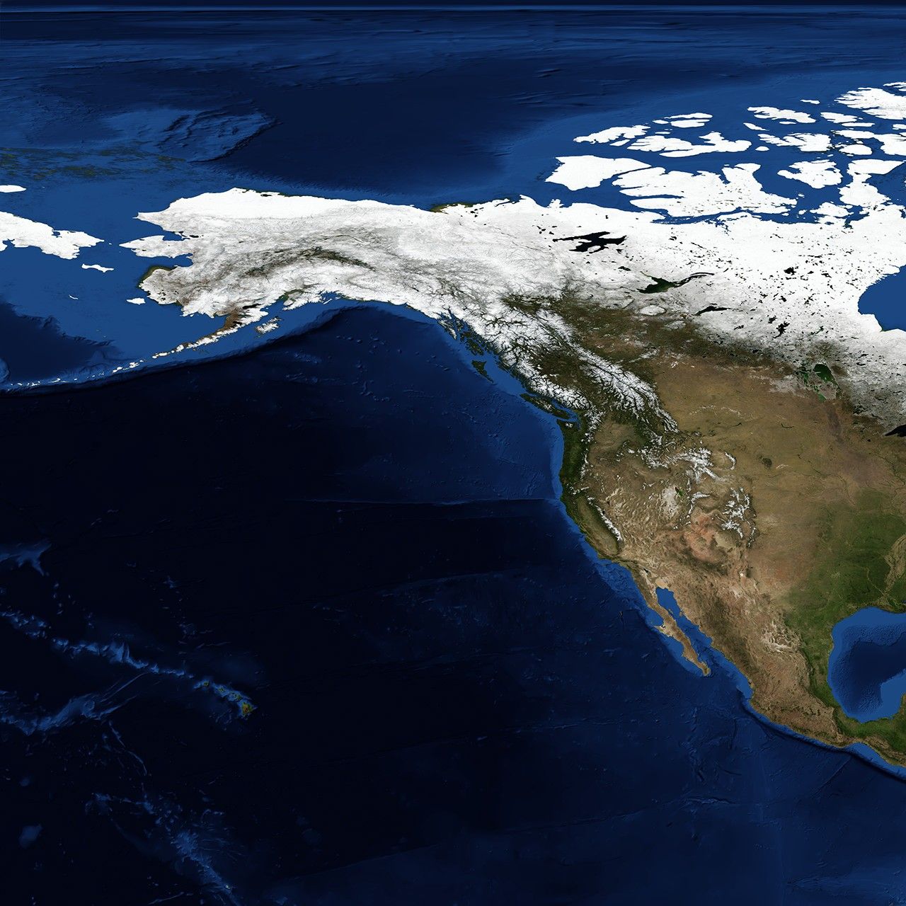 Blue Marble: Next Generation w/ Topography and Bathymetry, April