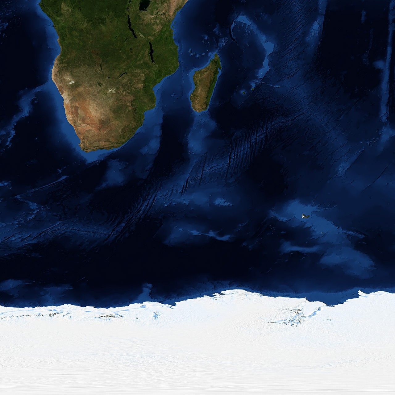 Blue Marble: Next Generation w/ Topography and Bathymetry, April