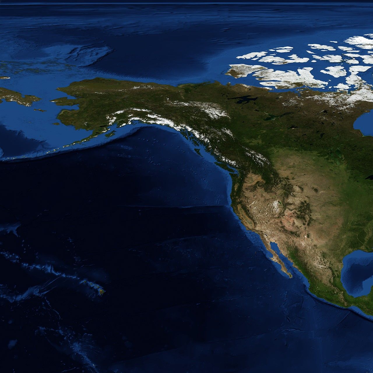 Blue Marble: Next Generation w/ Topography and Bathymetry, August