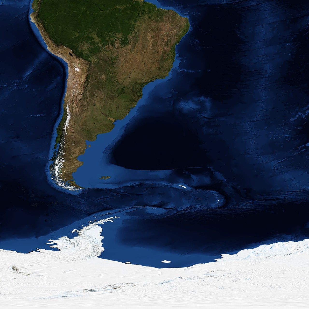 Blue Marble: Next Generation w/ Topography and Bathymetry, August