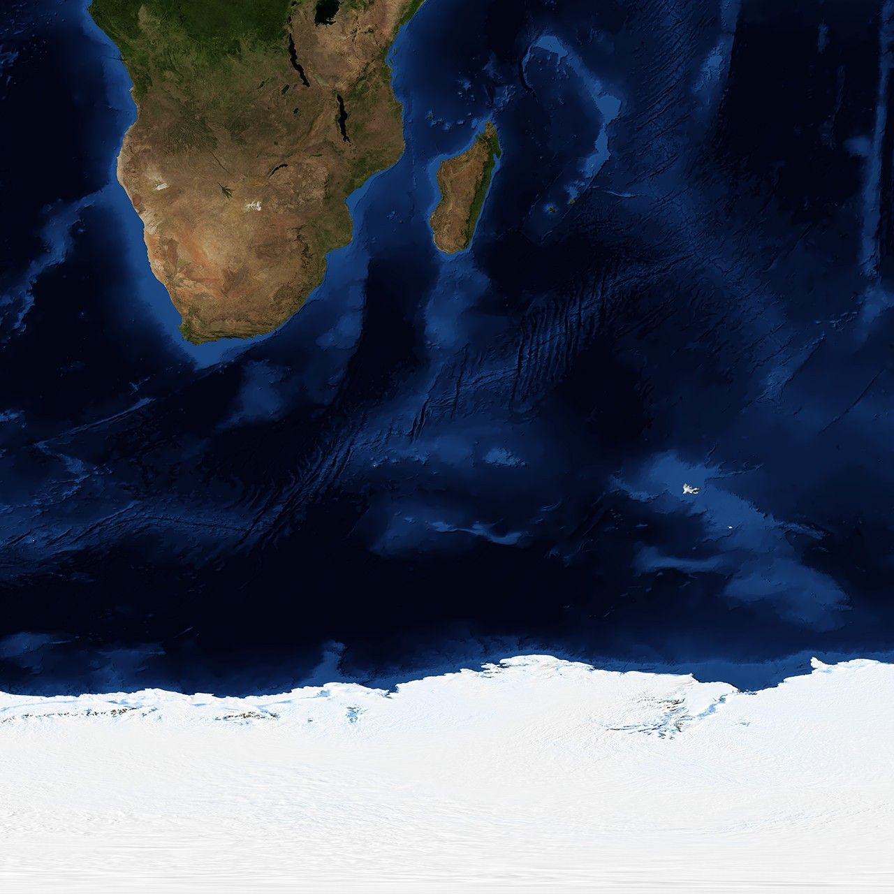 Blue Marble: Next Generation w/ Topography and Bathymetry, August