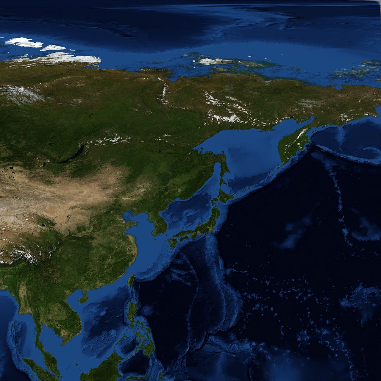 Blue Marble: Next Generation w/ Topography and Bathymetry, August