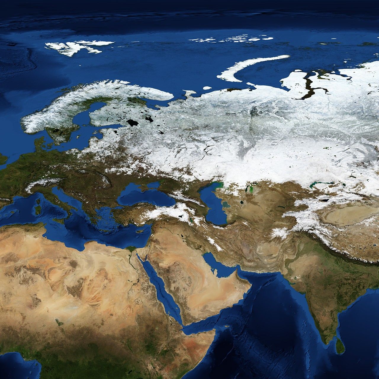 Blue Marble: Next Generation w/ Topography and Bathymetry, December