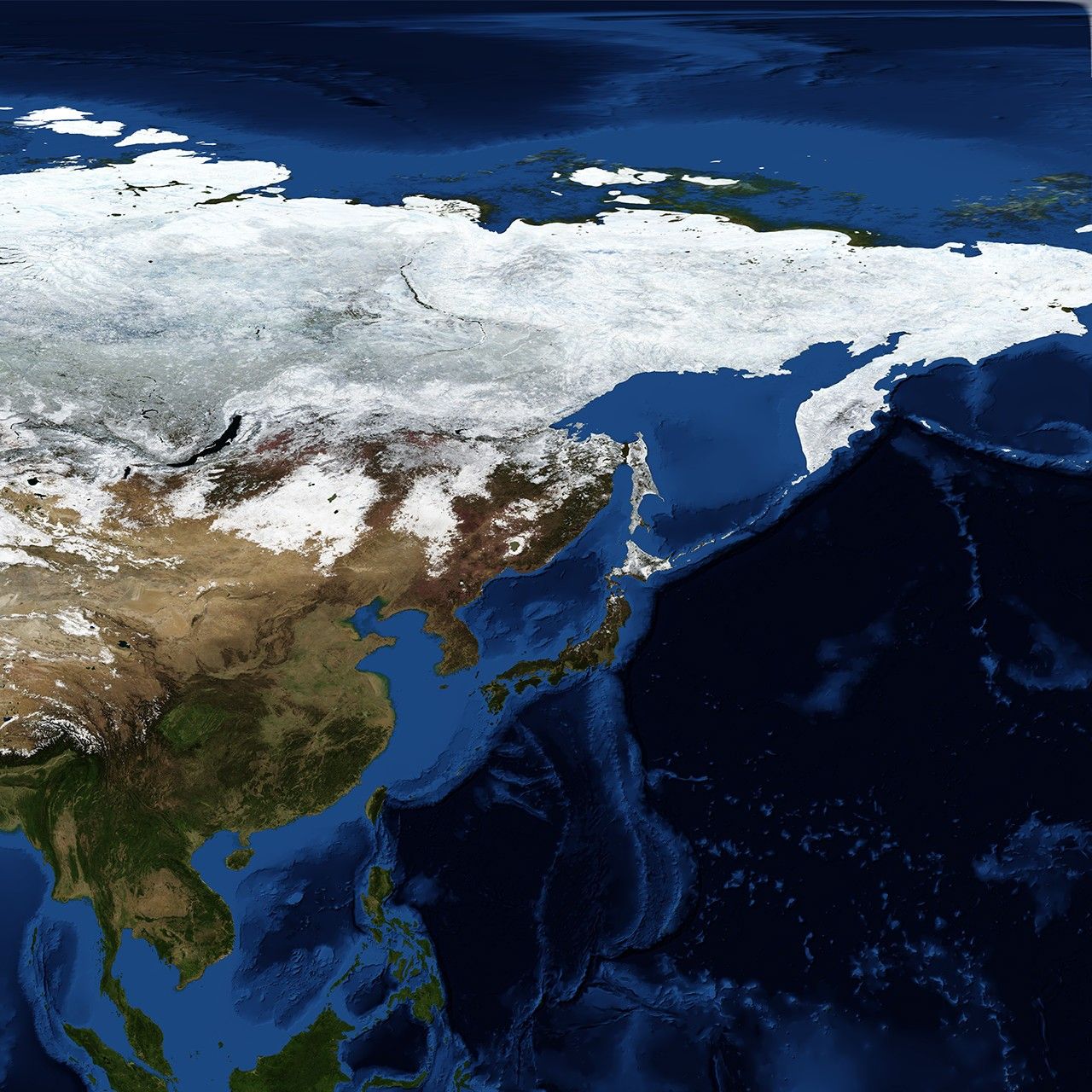 Blue Marble: Next Generation w/ Topography and Bathymetry, December