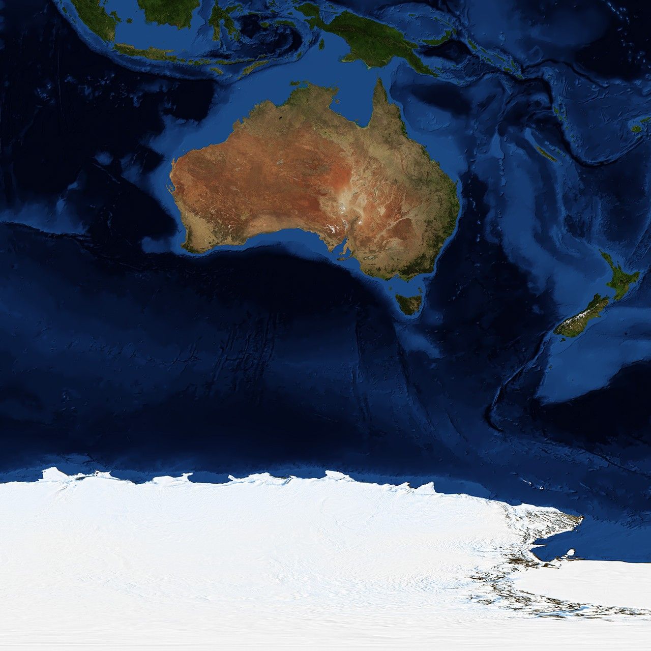 Blue Marble: Next Generation w/ Topography and Bathymetry, December
