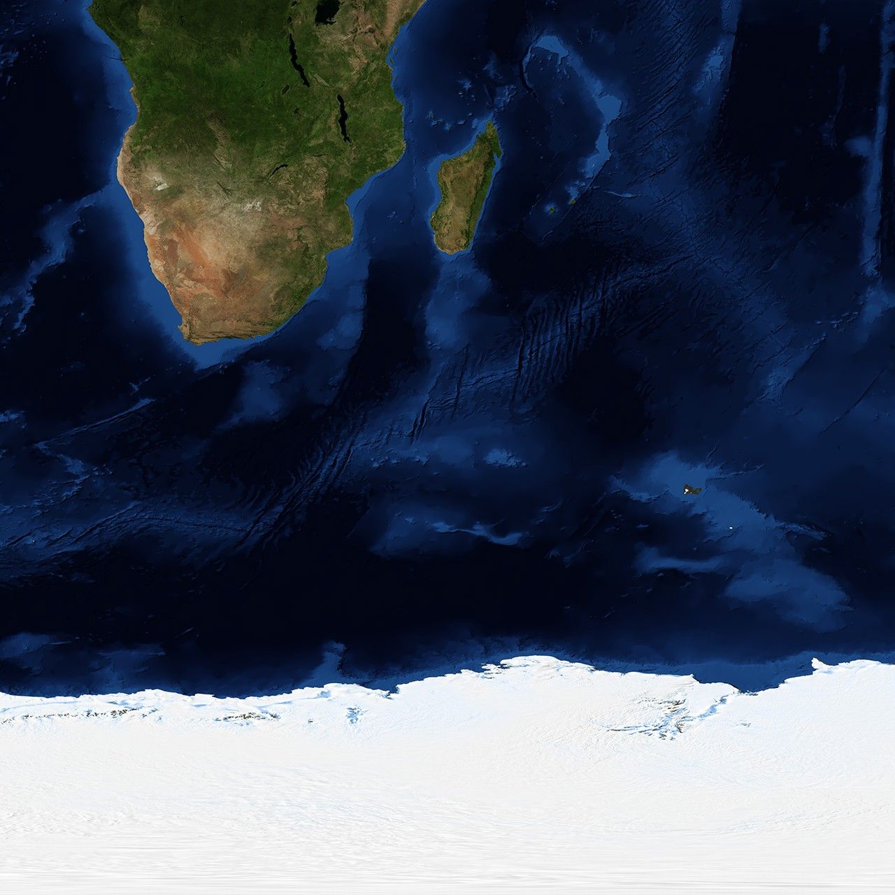Blue Marble: Next Generation w/ Topography and Bathymetry, January