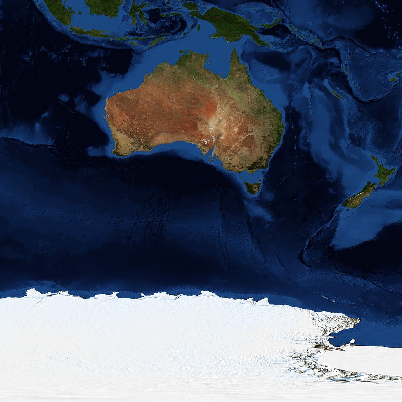 Blue Marble: Next Generation w/ Topography and Bathymetry, January