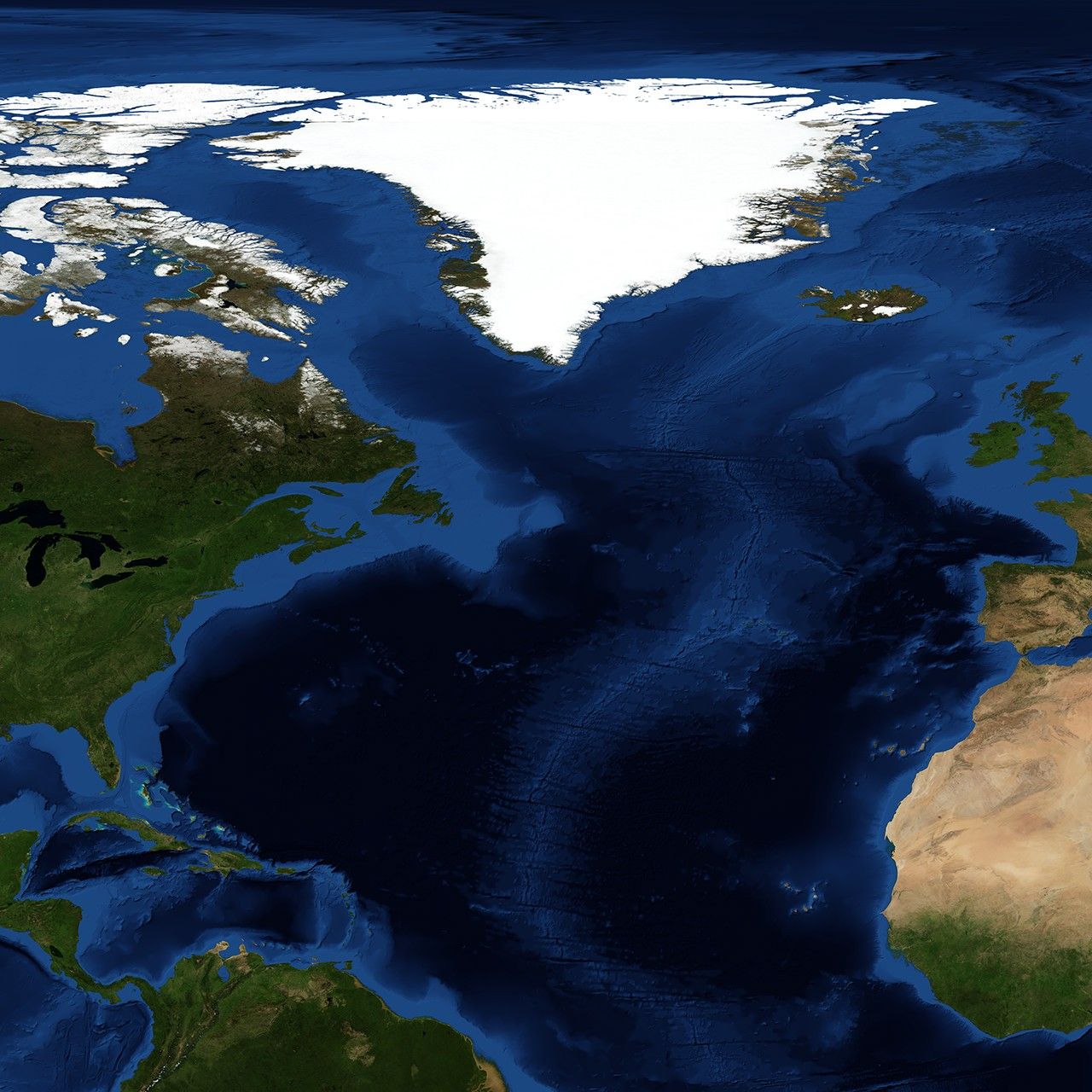 Blue Marble: Next Generation w/ Topography and Bathymetry, July