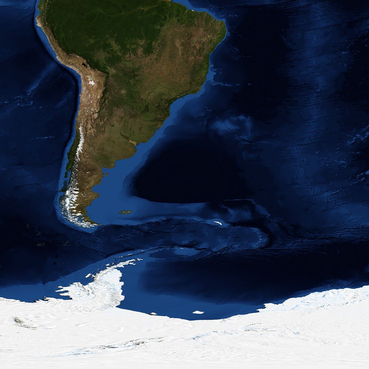 Blue Marble: Next Generation w/ Topography and Bathymetry, July