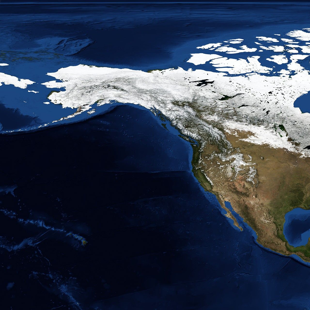 Blue Marble: Next Generation w/ Topography and Bathymetry, March