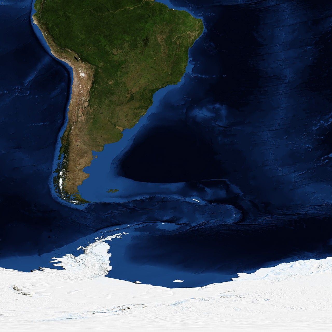 Blue Marble: Next Generation w/ Topography and Bathymetry, March