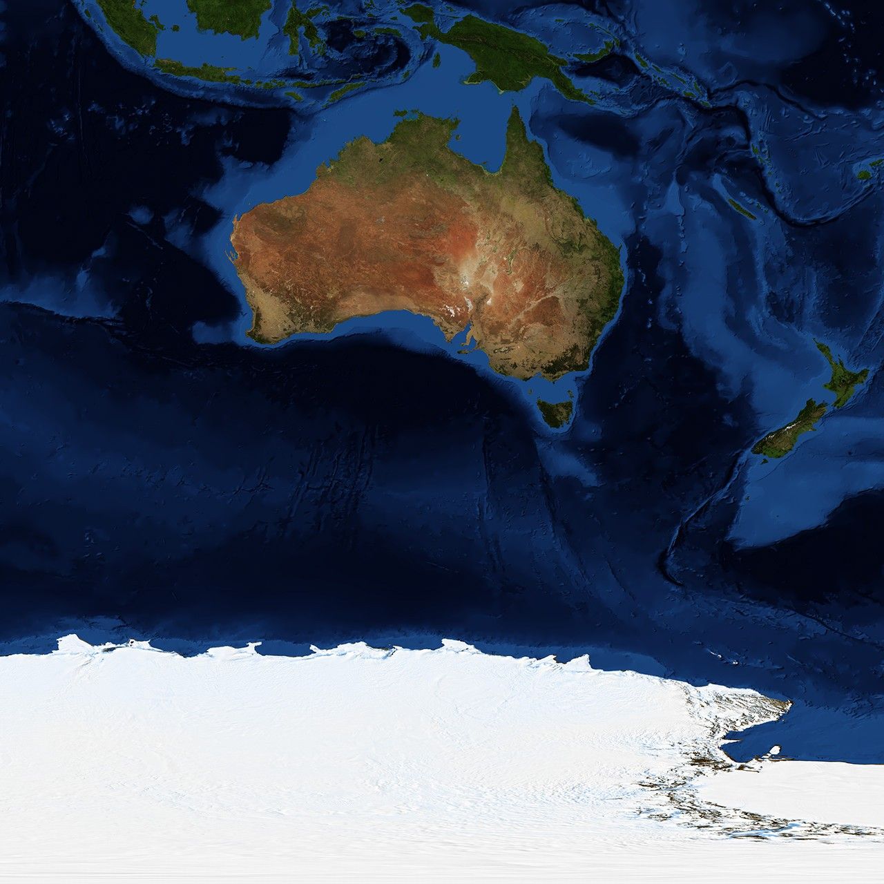 Blue Marble: Next Generation w/ Topography and Bathymetry, March