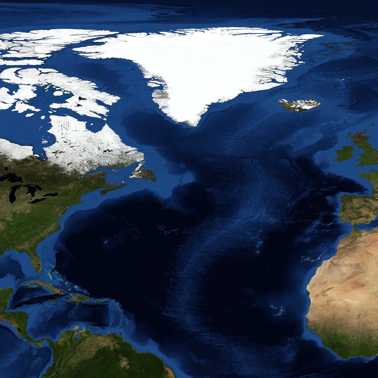 Blue Marble: Next Generation w/ Topography and Bathymetry, May