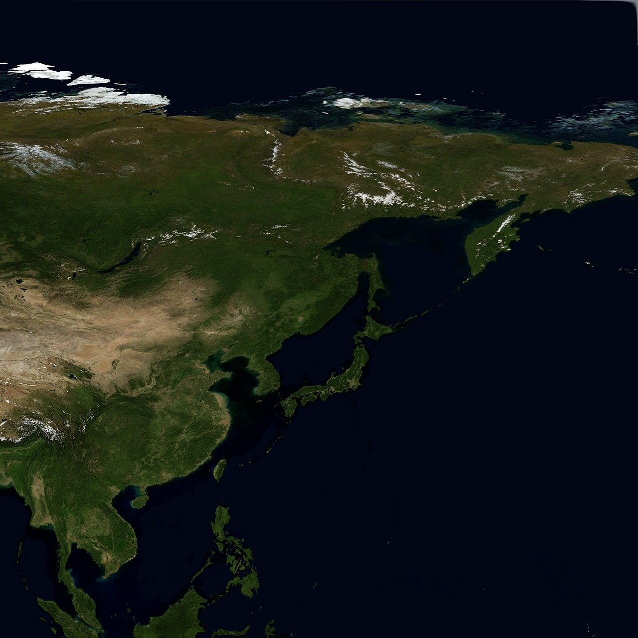 Blue Marble: Next Generation w/ Topography, August