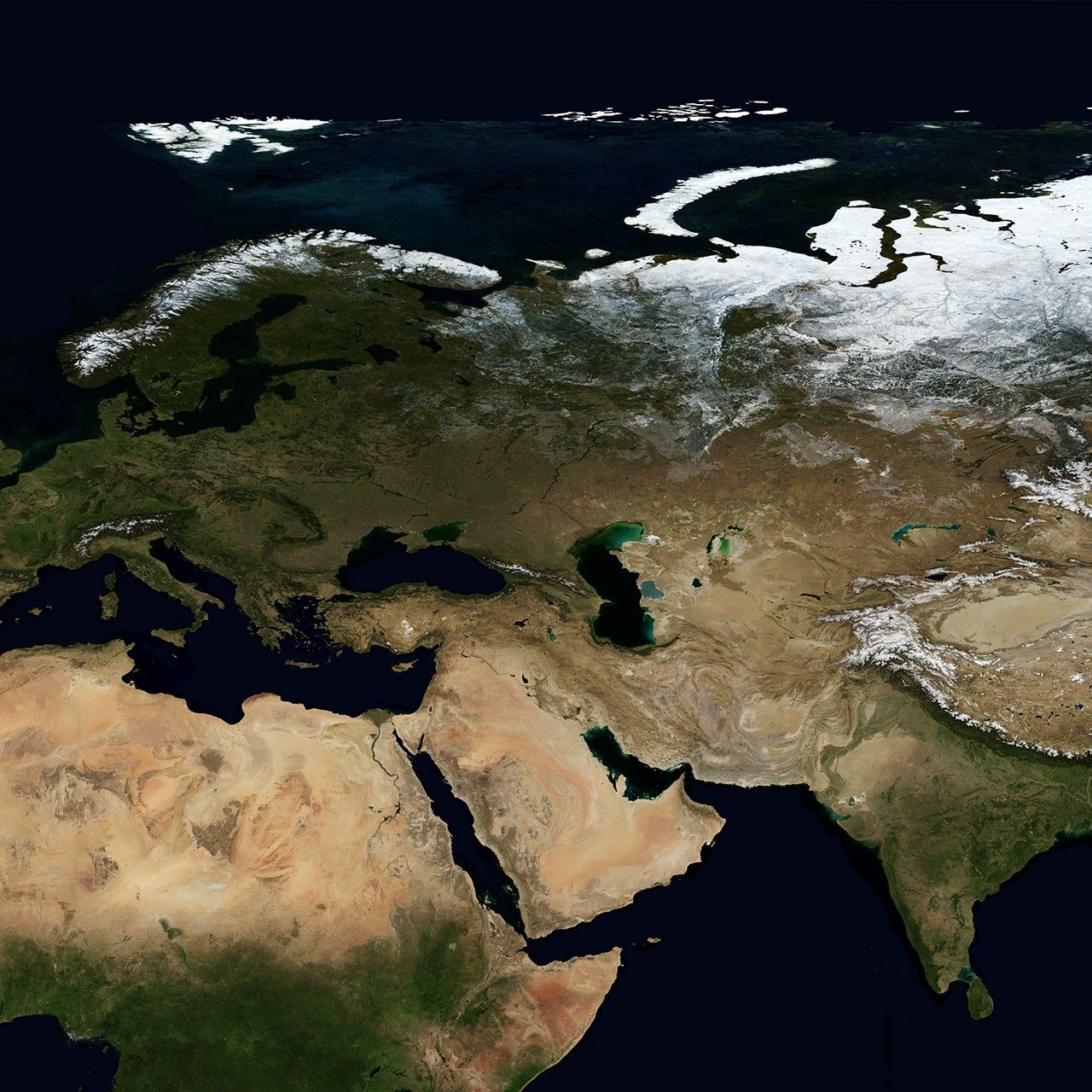 Blue Marble: Next Generation w/ Topography, October