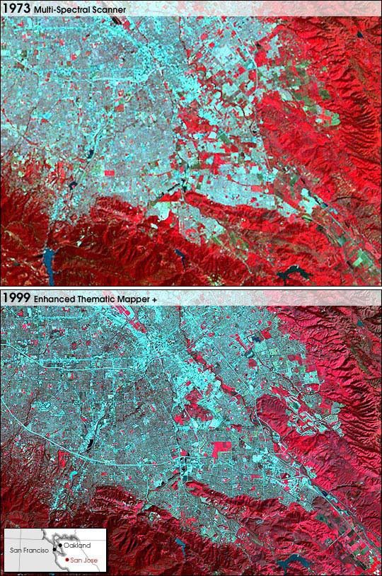 San Jose, California Growth 1973-1999