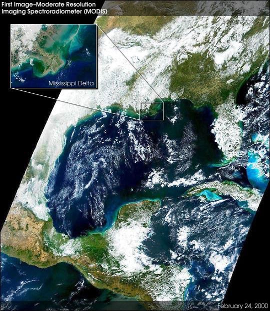 MODIS First Light Image