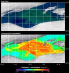 SeaWiFS True Color and Chlorophyll