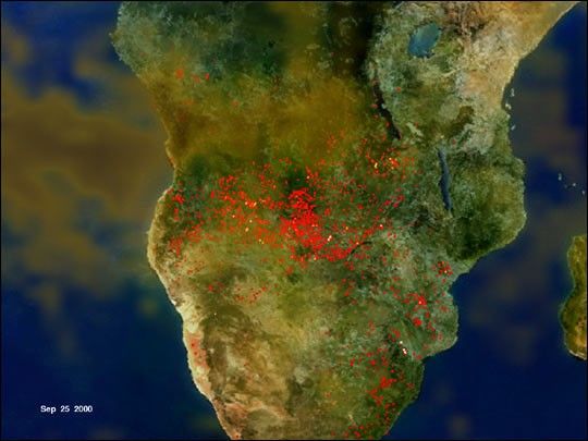 灼熱のアフリカ Unprecedented Fires in Southern Africa - NASA Science