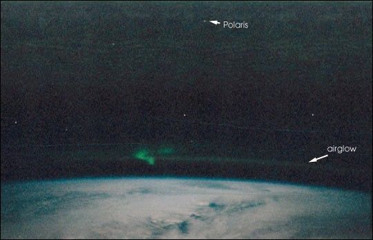 Aurora from the Space Shuttle