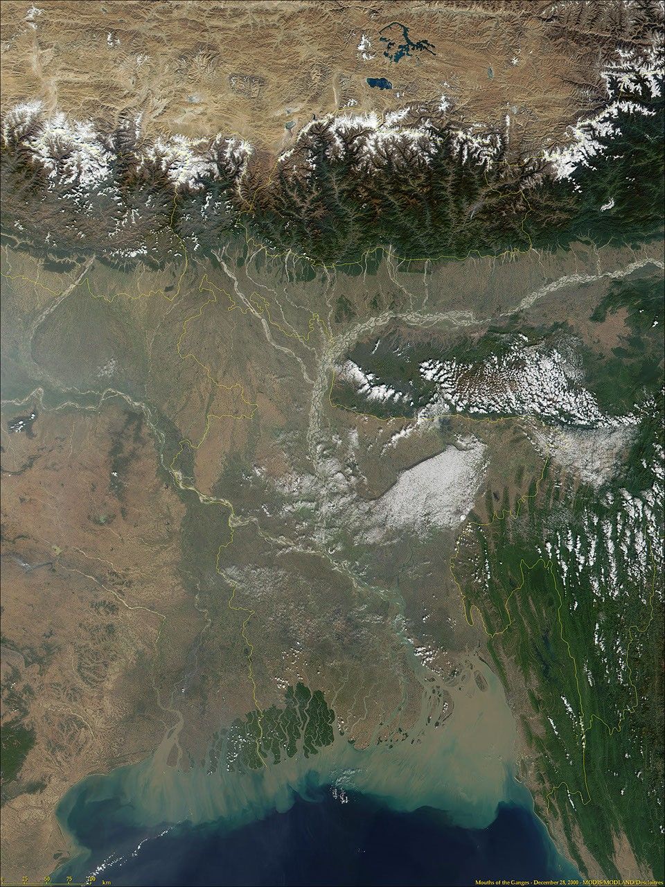Ganges-Brahmaputra river delta, Bangladesh and India
